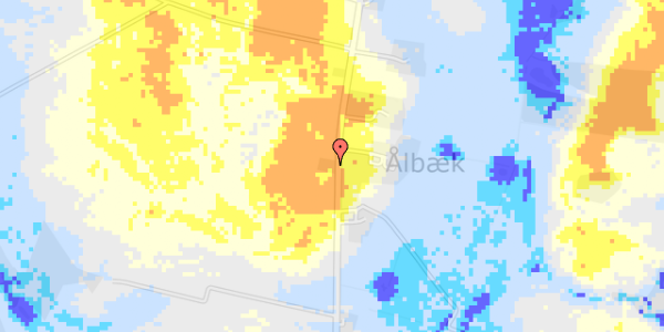 Ekstrem regn på Ålbækvej 23