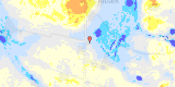 Ekstrem regn på Ålbækvej 36