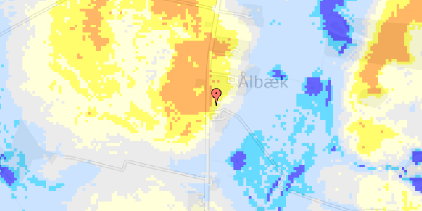 Ekstrem regn på Ålbækvej 40