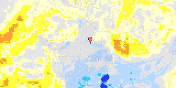 Ekstrem regn på Amtsvejen 3