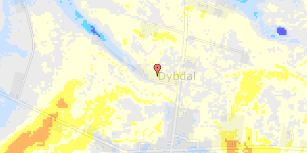 Ekstrem regn på Dybdal 4