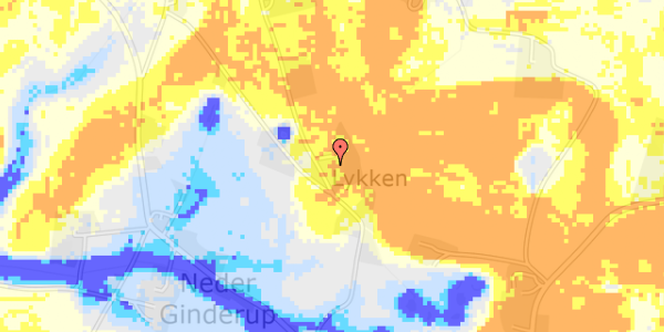 Ekstrem regn på Lykken 4