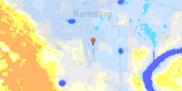 Ekstrem regn på Poppel Alle 10A