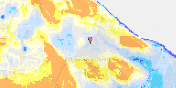 Ekstrem regn på Kystvejen 21