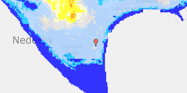 Ekstrem regn på Harvarp Odde 5