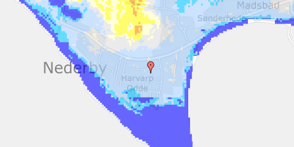 Ekstrem regn på Harvarp Odde 14