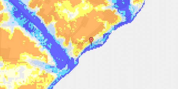 Ekstrem regn på Lyby Strandvej 11