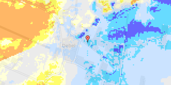 Ekstrem regn på Nr. Debel 8