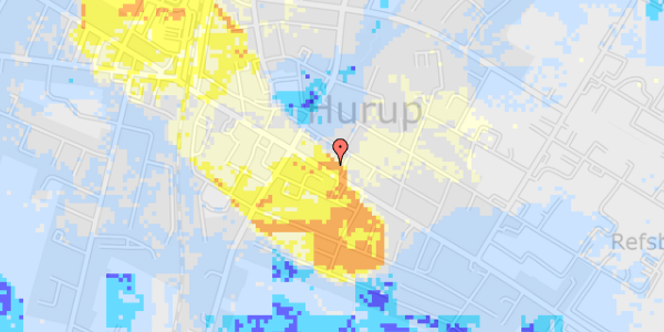 Ekstrem regn på Bredgade 84