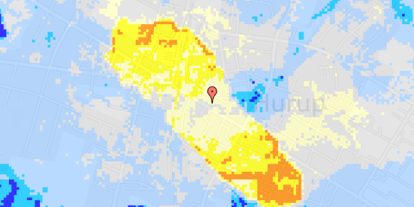 Ekstrem regn på Bredgade 124