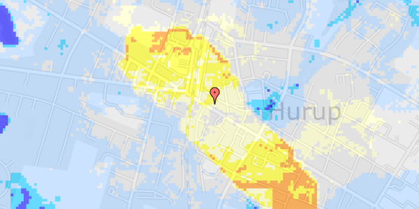 Ekstrem regn på Bredgade 142, 1. 