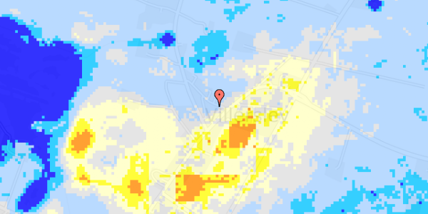 Ekstrem regn på Kirkebakken 1