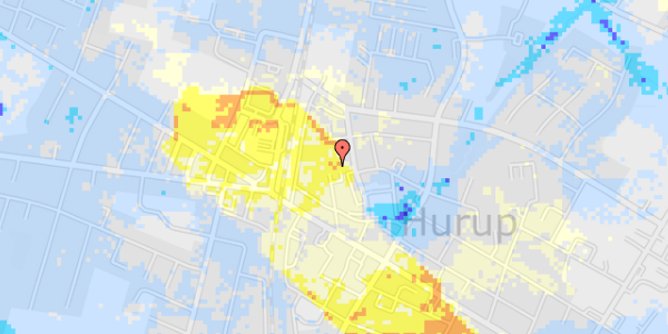 Ekstrem regn på Linde Alle 16