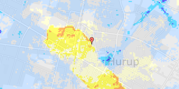 Ekstrem regn på Linde Alle 20