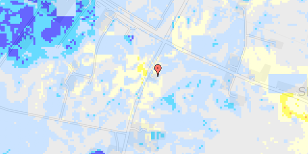 Ekstrem regn på Oddesundvej 213