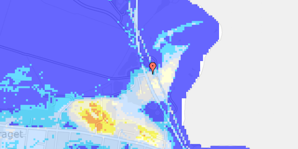 Ekstrem regn på Oddesundvej 305