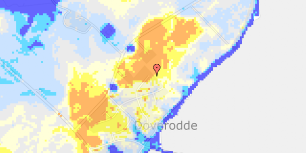 Ekstrem regn på Skråningen 1