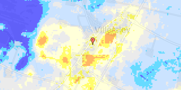 Ekstrem regn på Villerslevvej 37