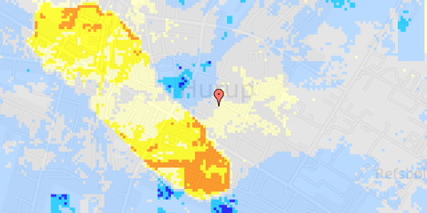 Ekstrem regn på Østerled 3, 1. th