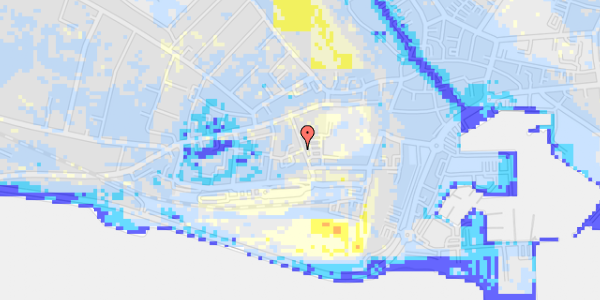 Ekstrem regn på Frederiksgade 14