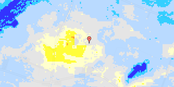 Ekstrem regn på Harring Bro Vej 20