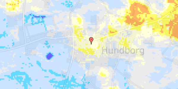 Ekstrem regn på Møllestien 1