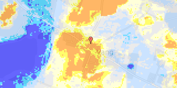 Ekstrem regn på Nystrupvej 1