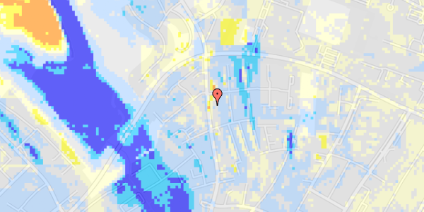 Ekstrem regn på Nørrealle 44