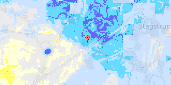 Ekstrem regn på Oddesundvej 178