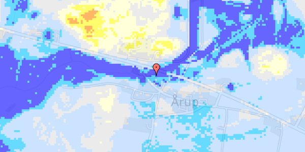 Ekstrem regn på Årup Byvej 48