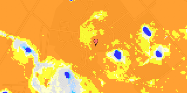 Ekstrem regn på Blichers Alle 20