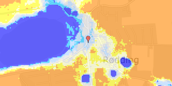 Ekstrem regn på Kirkegade 20