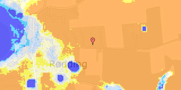 Ekstrem regn på Meldgårdsvej 95