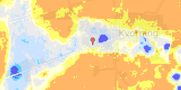 Ekstrem regn på Vesterled 1