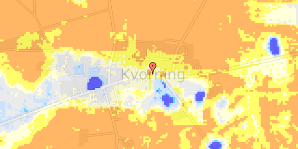 Ekstrem regn på Viborgvej 86