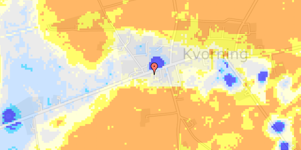 Ekstrem regn på Viborgvej 95