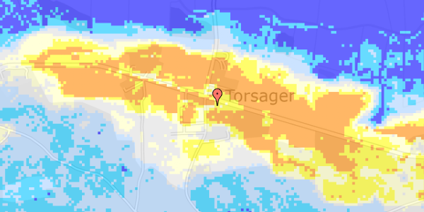 Ekstrem regn på Viskum Skovvej 1