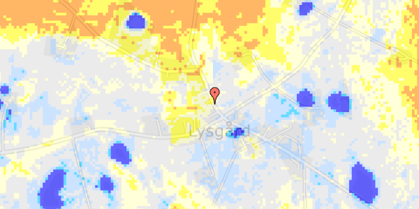 Ekstrem regn på Blichersvej 34A