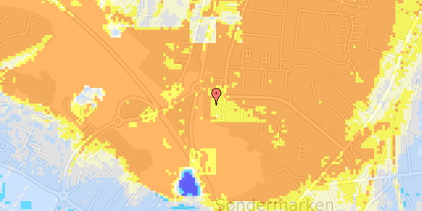 Ekstrem regn på Guldstjernevej 24, 1. th