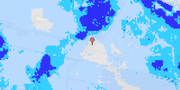 Ekstrem regn på Møgelkjærvej 14