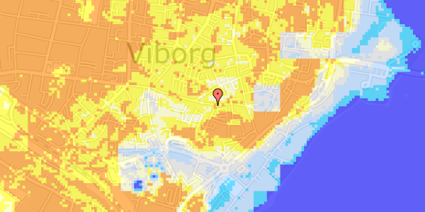 Ekstrem regn på St. Sct. Peder Stræde 10, st. tv