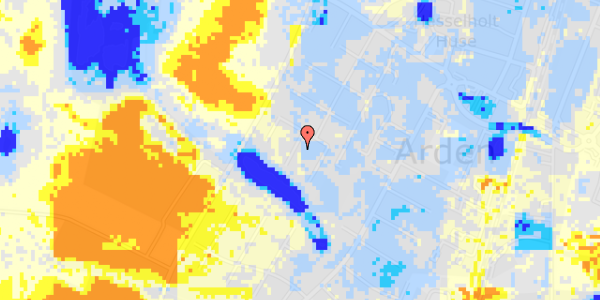 Ekstrem regn på Bymarken 56