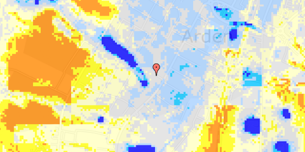 Ekstrem regn på Myhlenbergvej 40A