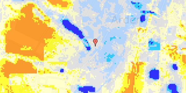 Ekstrem regn på Myhlenbergvej 40B