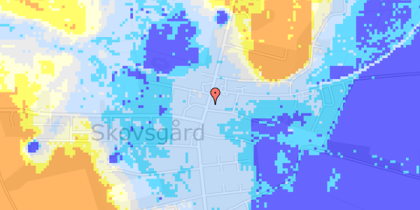 Ekstrem regn på Hovedgaden 29, 1. th