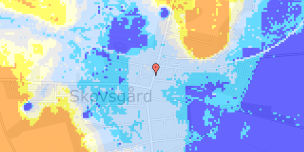 Ekstrem regn på Hovedgaden 34