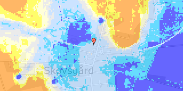 Ekstrem regn på Landlystvej 1