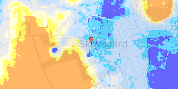 Ekstrem regn på Olaf Ryes Vej 5