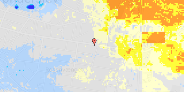 Ekstrem regn på Bredgade 170