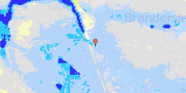 Ekstrem regn på Vestergade 43, 1. 